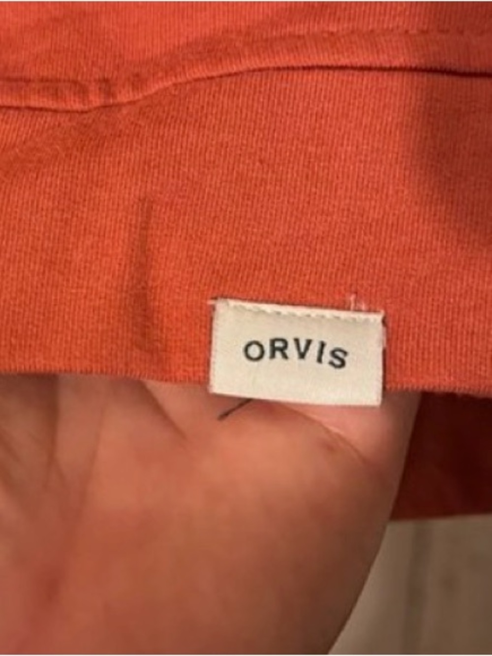 Orvis Women's V-Neck Pullover Sweatshirt - Rust - Picture 2 of 3